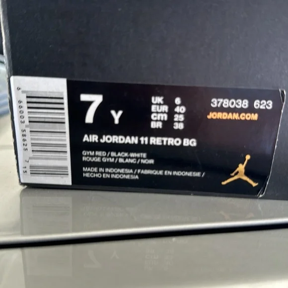 Gently used Air Jordan 11 retro BG